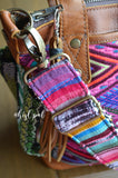 Hand Made Purse Strap, "Fauxvana© Pink" Chevron Back, Adjustable Strap, approx. 25 to 44 inches