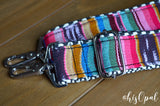 Hand Made Purse Strap, "Fauxvana© Pink" Chevron Back, Extra Long Adjustable Strap, 34 to 60 inches
