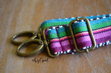 Hand Made Purse Strap, "Fauxvana©" Chevron Back, Adjustable Strap, approx. 27.5 to 47 inches