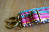 Hand Made Purse Strap, "Fauxvana©" Chevron Back, Adjustable Strap, approx. 27.5 to 47 inches