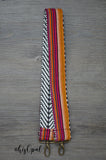 Hand Made Purse Strap, "Sedona" Black and White Back, Over the Shoulder Strap, 27 inches