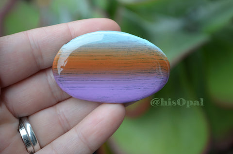 Cute Fridge Magnet, Painted Rock Magnet, Mini Sunset Magnet, Refrigerator Magnet, Kitchen Decor