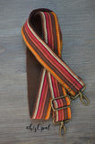 Hand Made Purse Strap, "Baja" Brown Back, Adjustable Strap, 24 to 42 inches