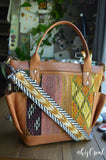 Hand Made Purse Strap, "Esperanza" Chevron Back, Over the Shoulder Strap 34.5 inches
