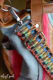 Hand Made Purse Strap, "Japanese Rainbow" Adjustable Strap, woven cotton, approx. 26 to 45 inches