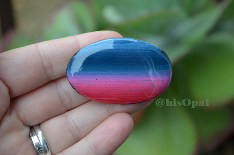 Cute Fridge Magnet, Painted Rock Magnet, Mini Sunset Magnet, Refrigerator Magnet, Kitchen Decor