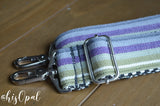 Hand Made Purse Strap, "Minty Fresh" Chevron Back, Adjustable Strap, approx. 26 to 45 inches