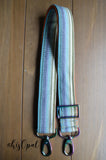 Hand Made Purse Strap, "Minty Fresh" Rust Back, Adjustable Strap, approx. 26 to 44.5 inches