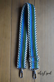 Hand Made Purse Strap, "Baja" Chevron Back, Adjustable Strap, 27.5 to 48 inches