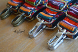 Hand Made, Adjustable Backpack Straps, "Paradise" Black Back, purse strap
