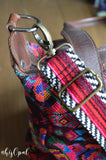 Hand Made Purse Strap, "Mexico" Chevron Back, Adjustable Strap, 24 to 41 inches