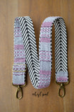 Hand Made Purse Strap, "Renaissance" Chevron Back, Adjustable Strap, approx. 25 to 42 inches