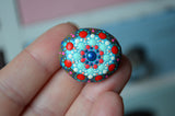 Cute Fridge Magnet, Painted Rock Magnet, Mini Mandala Magnet, Refrigerator Magnet, Kitchen Decor