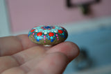 Cute Fridge Magnet, Painted Rock Magnet, Mini Mandala Magnet, Refrigerator Magnet, Kitchen Decor