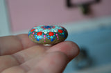 Cute Fridge Magnet, Painted Rock Magnet, Mini Mandala Magnet, Refrigerator Magnet, Kitchen Decor