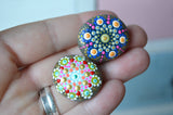 Cute Fridge Magnets, Painted Rock Magnets, Mini Mandala Magnets, Refrigerator Magnet, Kitchen Decor, Housewarming