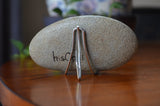 Painted Rock Desert, Cactus Rock, Night Cactus Garden, Hand Painted Rock, Southwestern