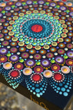 Original Painted Canvas Art, Mandala Art, Desert Sun, hisOpal Art, Mandala Canvas 6x6