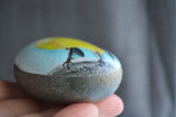 Eastern Yellow Robin Bird, Hand Painted Rock, Unique Gift, Bird Watcher Gift, Nature Lover Gift