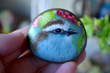 Bird Fridge Magnet, Painted Rock Magnet, Nature Lover Gift, Refrigerator Magnet, Kitchen Decor