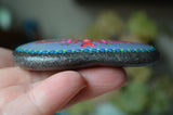 Valentine Painted Rock, Hand Painted Stone, Heart Art, hisOpal Rocks, gift for her