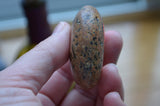 Painted Rock Heart, Hand Painted Rock, Gold Painted Heart, Love Amulet, Pocket Rock