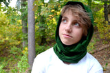 Infinity Scarf Hunter Green Lightweight Layering Fashion Accessories Women's Ascot Unisex - hisOpal Swimwear - 4