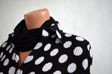 Classic Black Infinity Scarf Lightweight Scarf Womens Ascot Neck Warmer - hisOpal Swimwear - 4