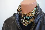 Leopard Print Infinity Scarf Lightweight Layering Fashion Piece Womens Ascot Neck Warmer - hisOpal Swimwear - 4