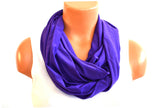 Purple Scarf Long Infinity Scarf Lightweight Layering Fashion Accessories Women's Ascot Neck Warmer - hisOpal Swimwear - 2