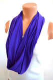 Purple Scarf Long Infinity Scarf Lightweight Layering Fashion Accessories Women's Ascot Neck Warmer - hisOpal Swimwear - 4