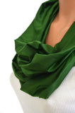 Infinity Scarf Hunter Green Lightweight Layering Fashion Accessories Women's Ascot Unisex - hisOpal Swimwear - 9