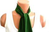 Hunter Green Scarf Women's Neck Tie Lightweight Layering Fashion Accessories Hair Tie Sash Belt - hisOpal Swimwear - 3