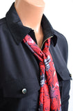 Women's Neck Tie Guns N Roses Print Lightweight Layering Fashion Accessories Hair Tie Sash Belt - hisOpal Swimwear - 3