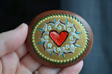 Simple "I love you" hand painted stone, heart stone, gift for her, painted rock