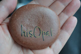 Simple "I love you" hand painted stone, heart stone, gift for her, painted rock