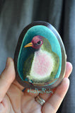 Jambu Fruit Dove, Hand Painted Rock, Unique Gift, Bird Watcher Gift, Painted Stone Art