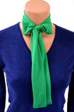 Neck tie Kelly Green Lightweight Scarf Green Sash Belt Kelly Neck Bow Kelly Green Tie, Hair Tie - hisOpal Swimwear - 2