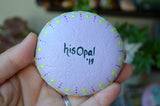 Sea Urchin Mandala, Hand Painted Rock, Mandala Stone, Urchin Style, Beach Decor, Nautical Style, hisOpal Rocks, Painted Paperweight