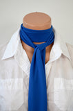 Neck tie  Light Navy Blue Lightweight Scarf Blue Sash Belt Navy Neck Bow Navy Blue Tie Hair Tie - hisOpal Swimwear - 3