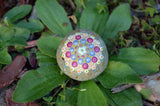 Painted Rock, Prayer Rock, Small Round Mandala, Jewel Drop Mandala, Hand Painted Rock, Gift Art