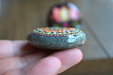 Mandala and Lotus Painted Rock, Set of Two, Lotus Flower Rock, Hand Painted Rocks, Boho Decor Stones