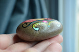 Lotus Painted Rock, Lotus Flower Rock, Hand Painted Rock, Decor Art, Meditation Stone