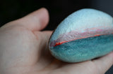 Hand Painted Rock, Ocean Horizon, Beach Painting, Monterey CA Stone, Ocean Painting