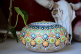 Large Mandala Stone, Nursery Decor Blue, Baby Shower Gift, Housewarming Gift, Painted Rock