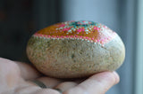 Painted Stone, Heart Mandala Stone, Hand Painted Rock, Easter Gift, Mother's Day, Heart Art