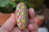 Moroccan Decor, Mandala Stone, Pastel Boho Decor, Housewarming Gift, Painted Rock Gift