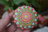 Moroccan Decor, Mandala Stone, Pastel Boho Decor, Housewarming Gift, Painted Rock Gift