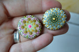 Cute Fridge Magnets, Painted Rock Magnets, Mini Mandala Magnets, Refrigerator Magnet
