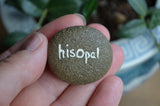 Small Mandala Stone, Painted Rock Gift, hisOpal Rocks, Hand Painted Stone, Sun Design
